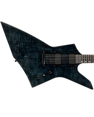 Spira Guitars X-500 TBK E Roasted Maple Hardtail HH - Transparent Black